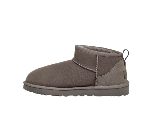 U°G Femme Botte Classic Ultra Mini Gris