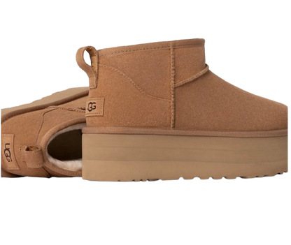 U°G Botte Classic Ultra Mini à plateforme  Marron