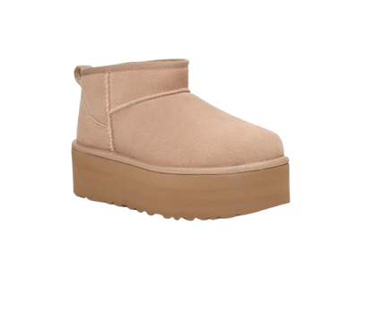 U°G Botte Classic Ultra Mini à plateforme Beige