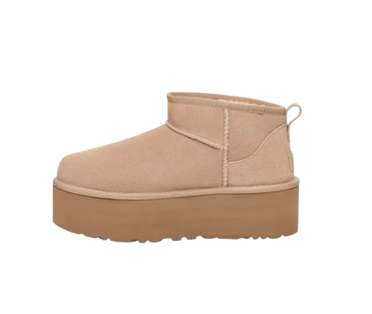 U°G Botte Classic Ultra Mini à plateforme Beige