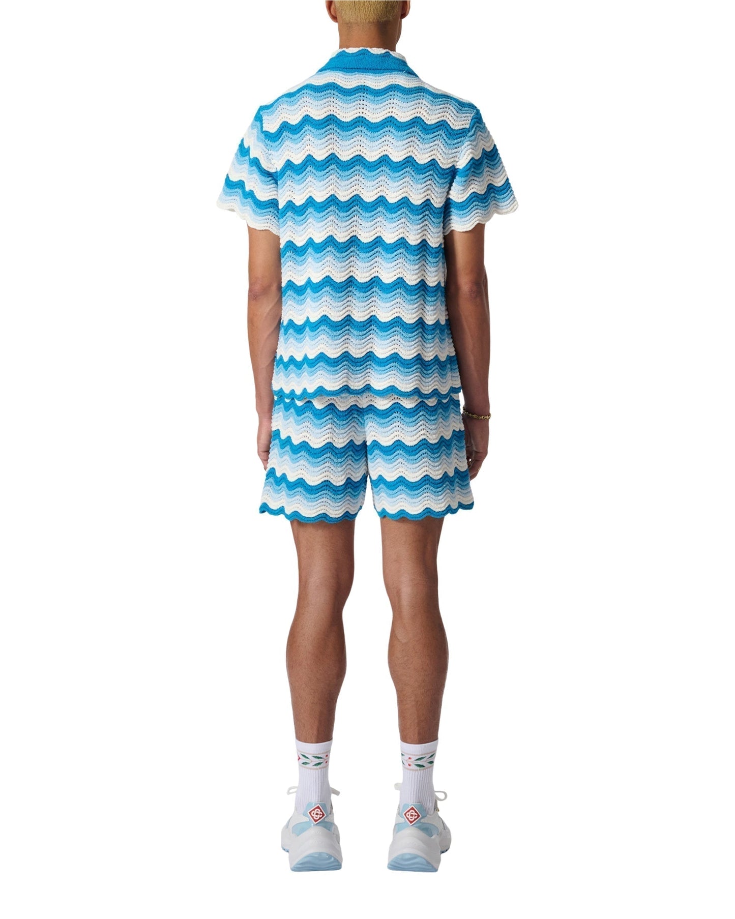 Wavy Gradient Crochet Shirt - CASABL°NCA (3)