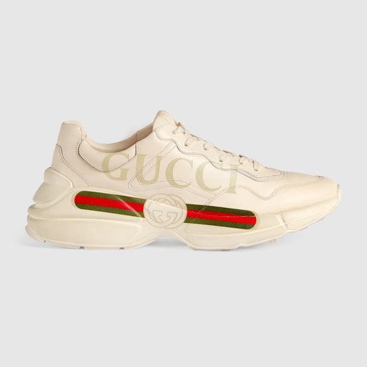 BASKETS EN CUIR RHYTON AVEC LOGO GUCC° POUR HOMME - #1