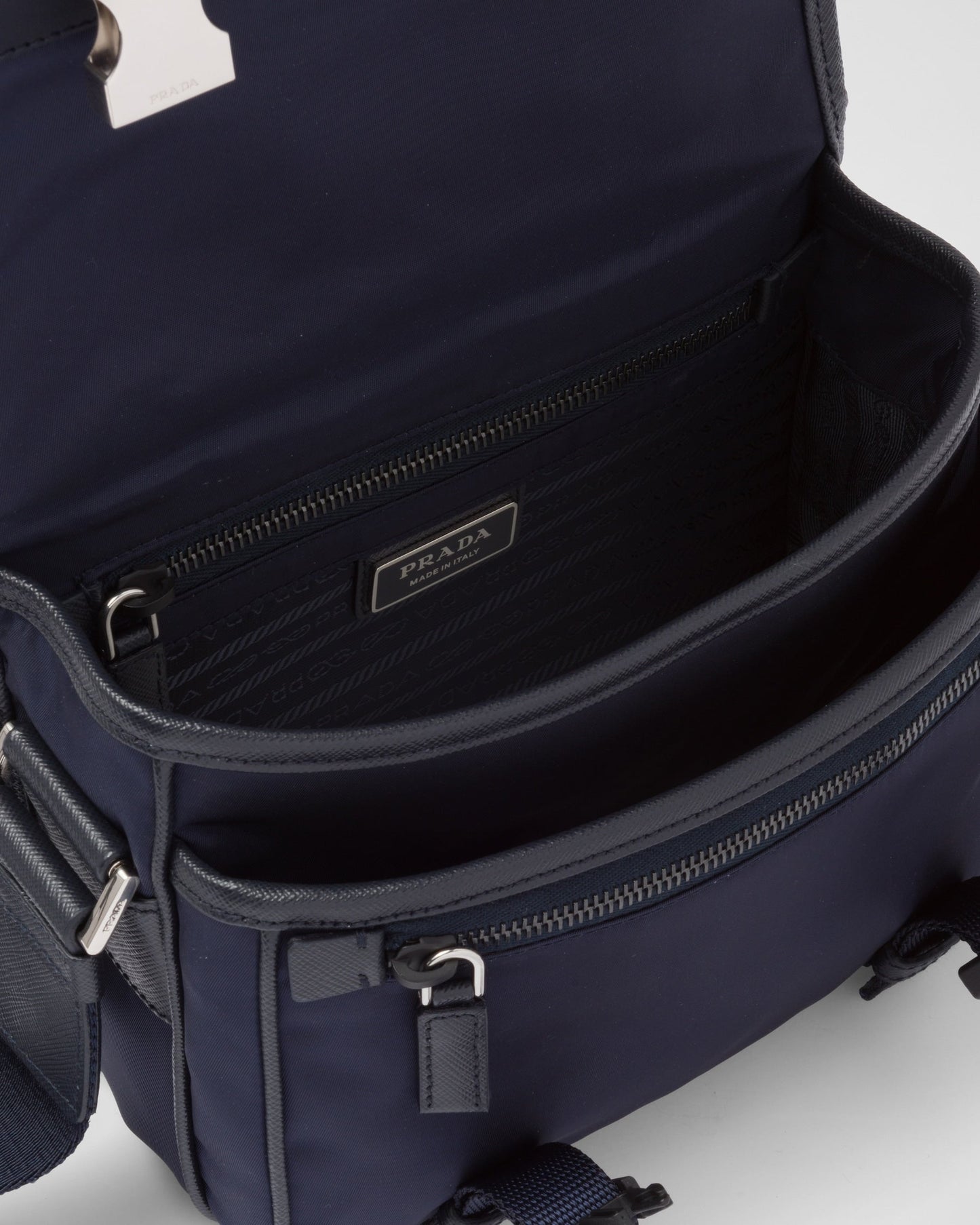 Sac porté épaule en Re-Nylon et cuir Saffiano - #5