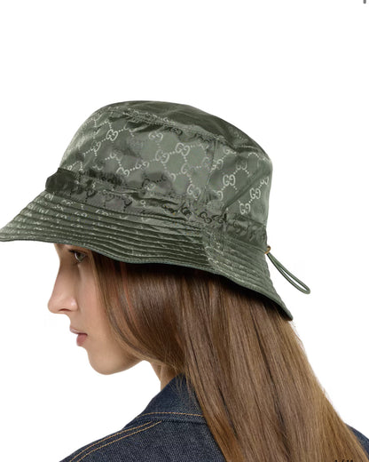 Chapeau bob réversible en nylon GG - GUCC° casquette (2)