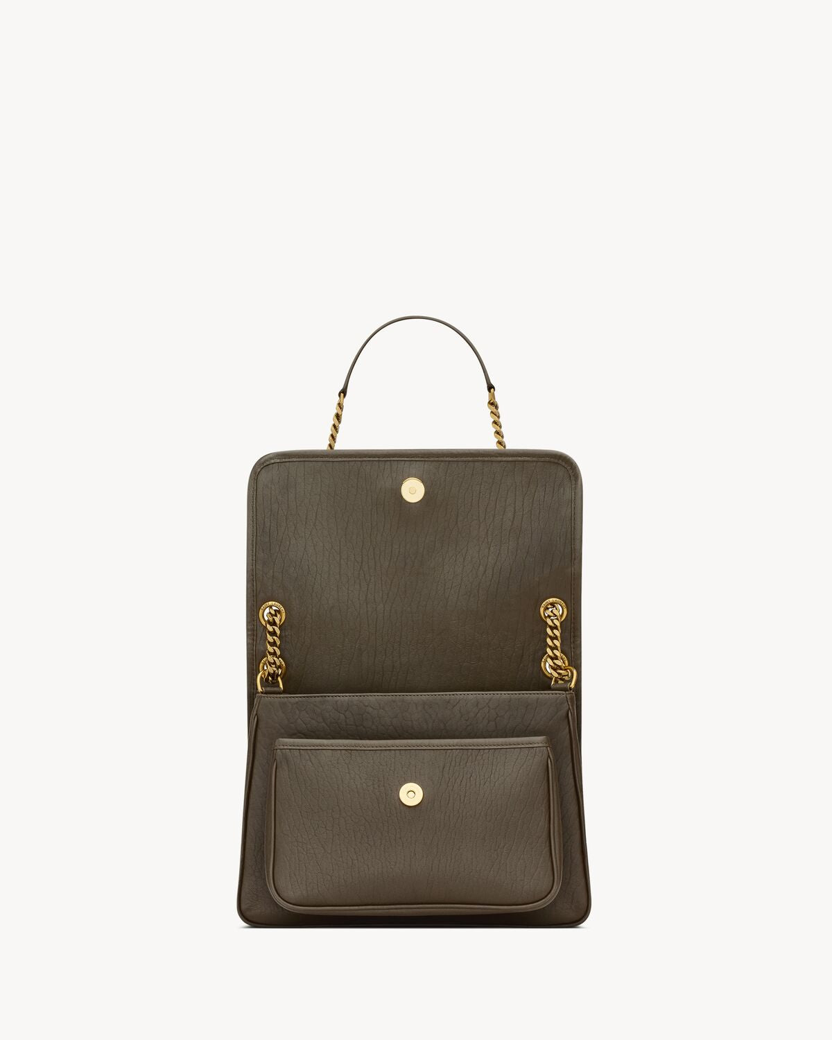 NIKI MEDIUM EN CUIR D’AGNEAU GRAINÉ - Y°SL