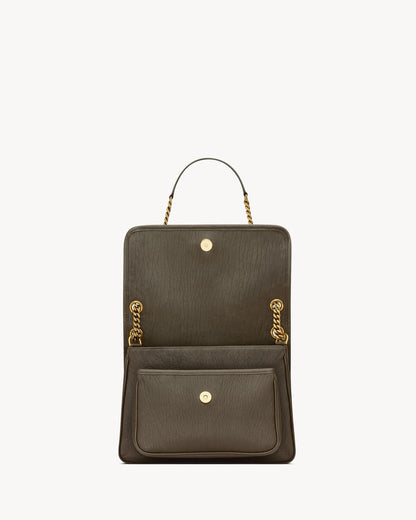 NIKI MEDIUM EN CUIR D’AGNEAU GRAINÉ - Y°SL