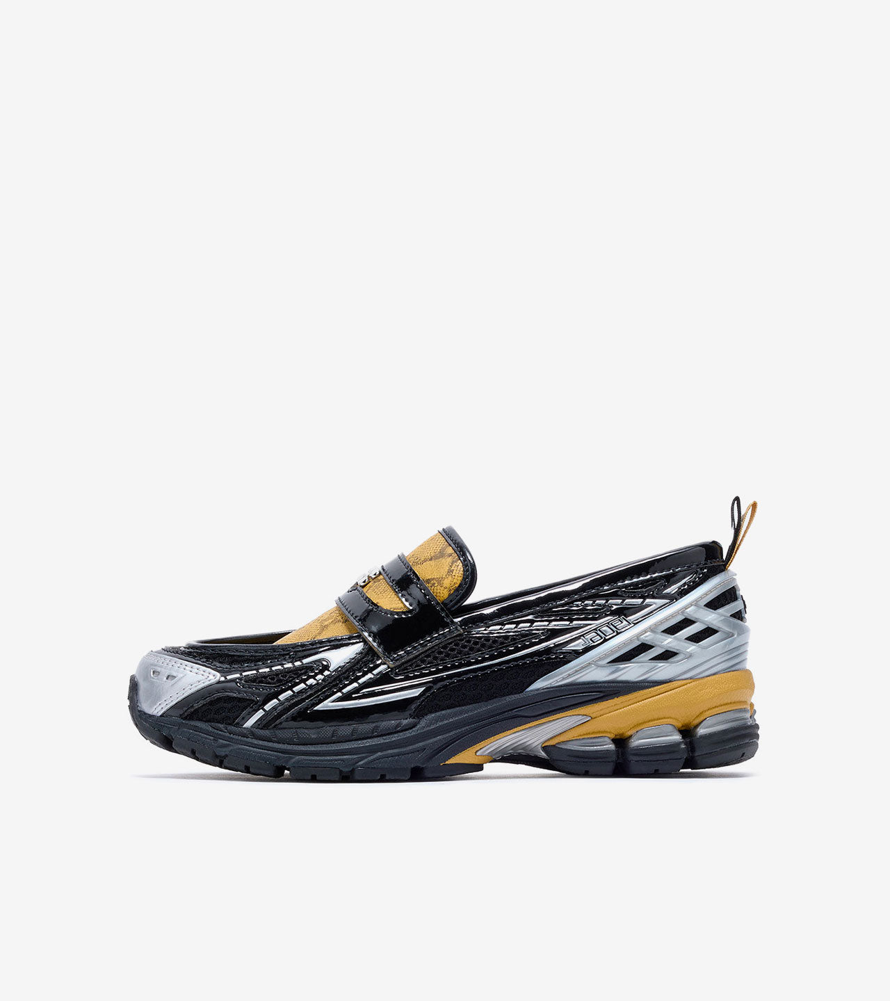 NB 1906LGANNI Black Fall Leaf Snakeskin