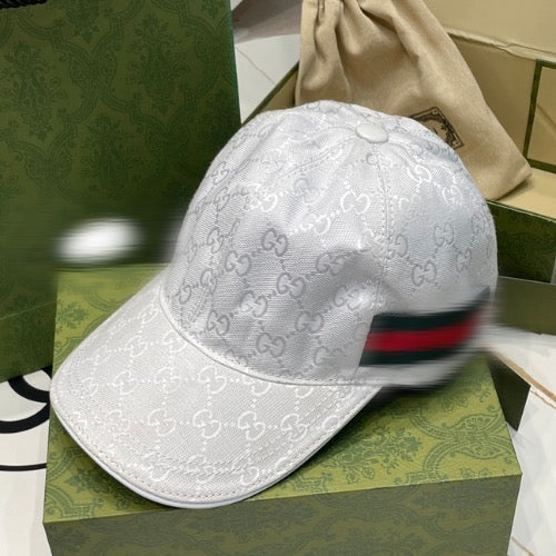Casquette en toile Blanche GG avec bande Web