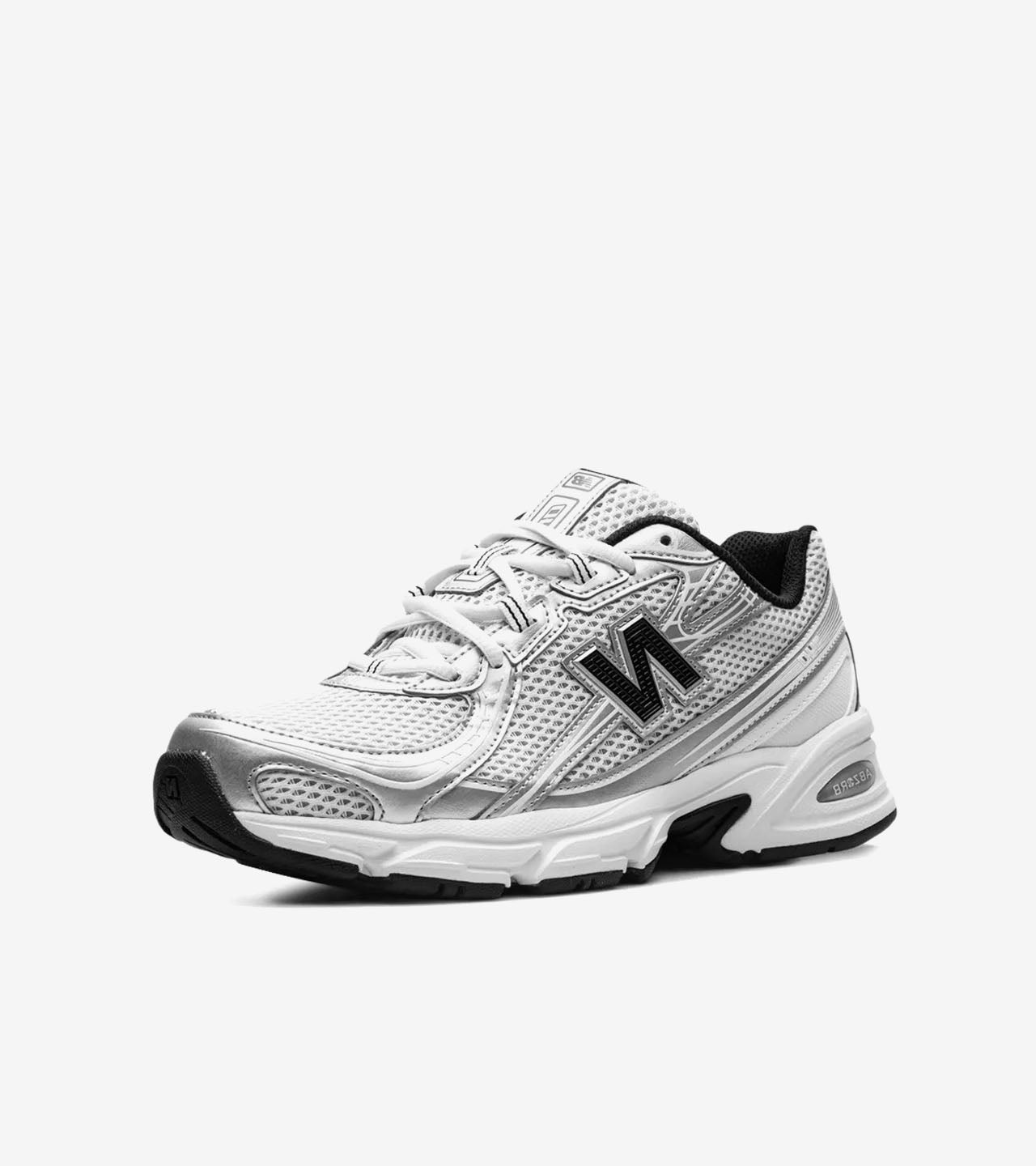 NB 740 White Metallic Silver Black