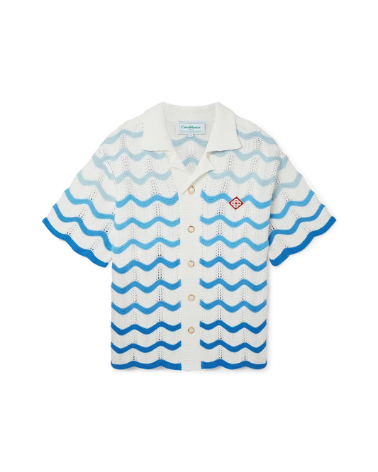 Wavy Gradient Crochet Shirt - CASABL°NCA (2)