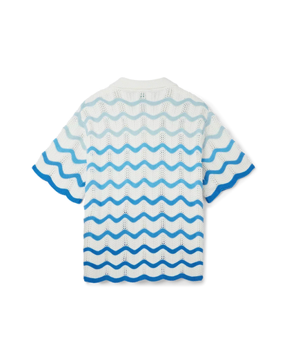 Wavy Gradient Crochet Shirt - CASABL°NCA (2)