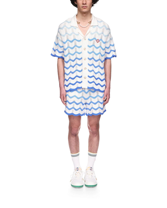 Wavy Gradient Crochet Shirt - CASABL°NCA (2)
