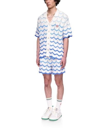 Wavy Gradient Crochet Shirt - CASABL°NCA (2)