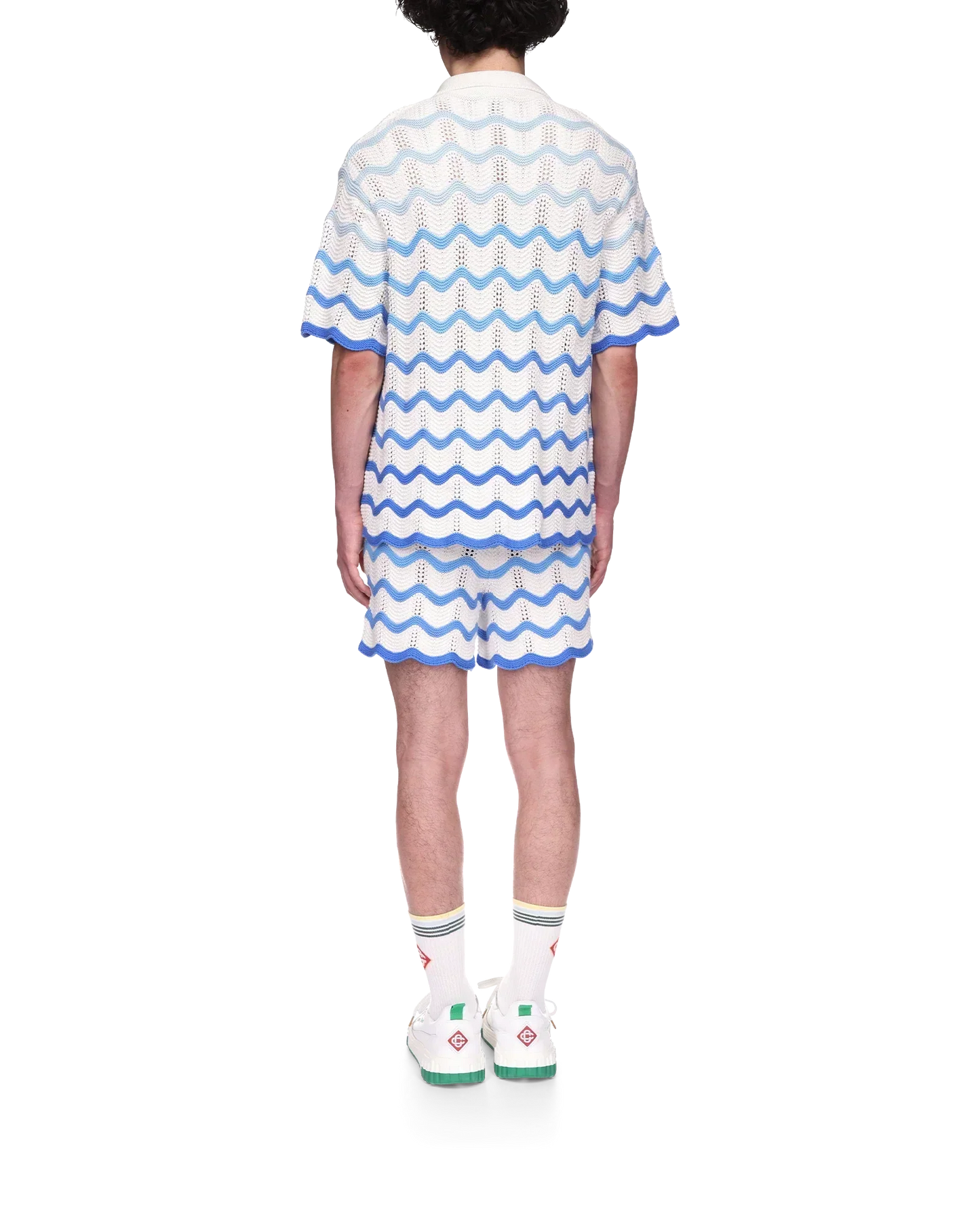 Wavy Gradient Crochet Shirt - CASABL°NCA (2)