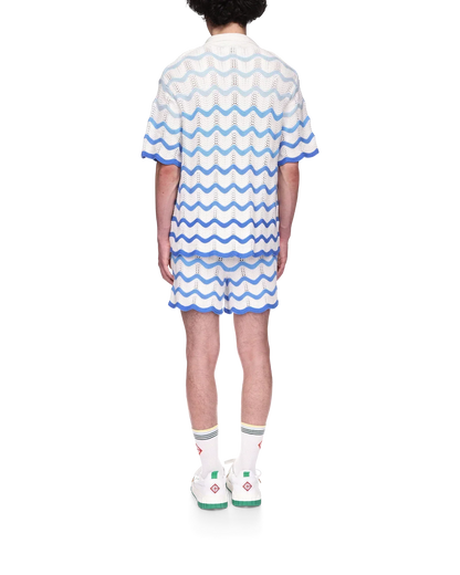 Wavy Gradient Crochet Shirt - CASABL°NCA (2)