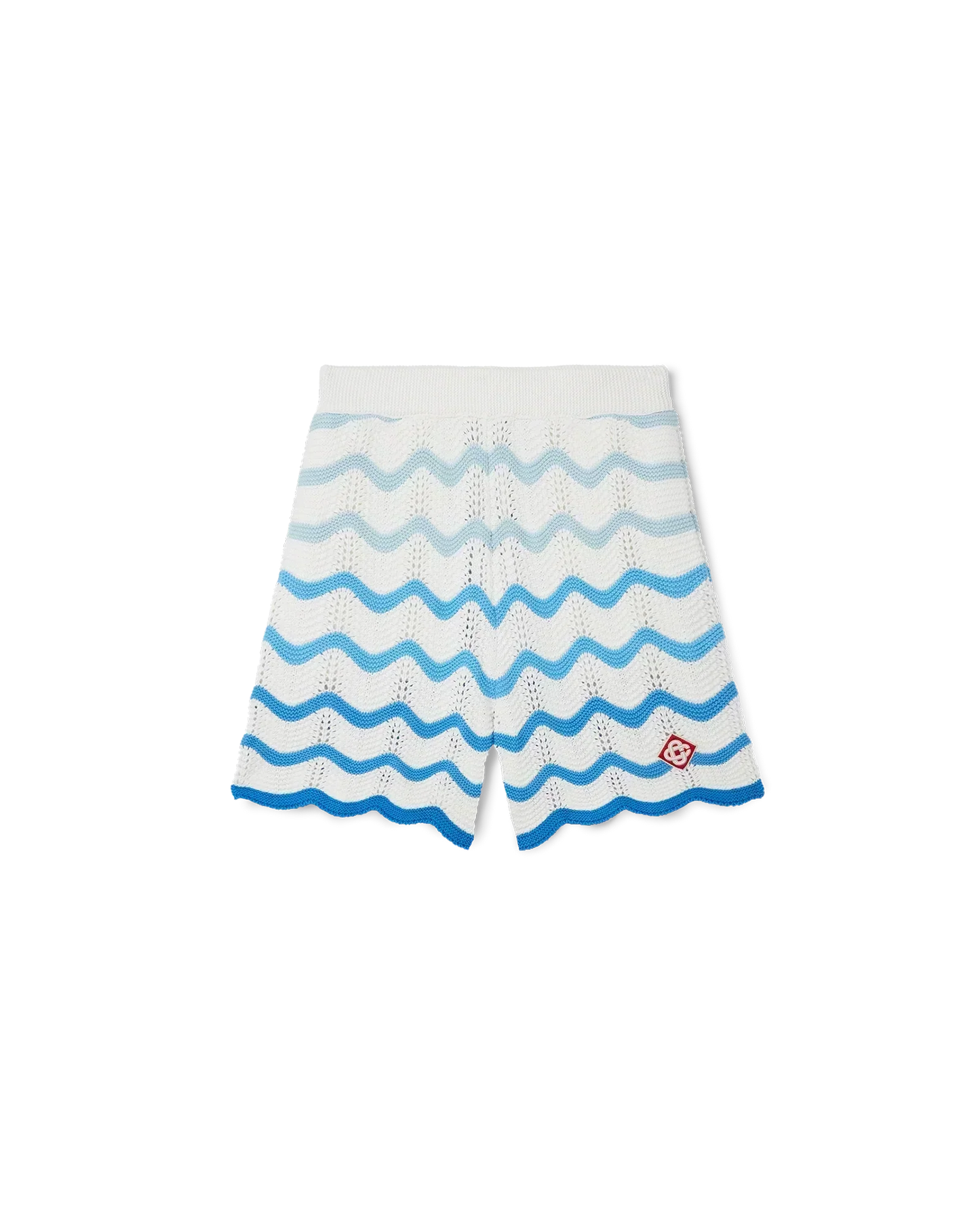 Wavy Gradient Crochet Shorts - CASABL°NCA