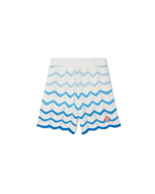 Wavy Gradient Crochet Shorts - CASABL°NCA