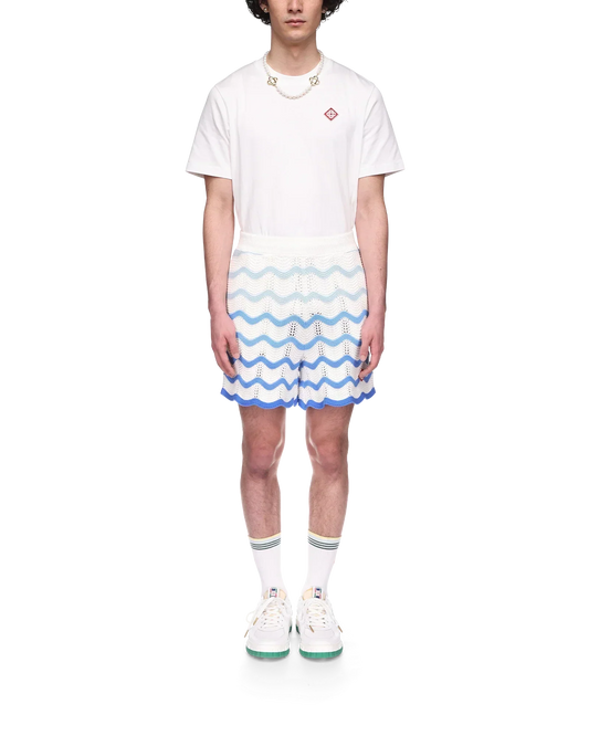 Wavy Gradient Crochet Shorts - CASABL°NCA