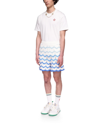 Wavy Gradient Crochet Shorts - CASABL°NCA