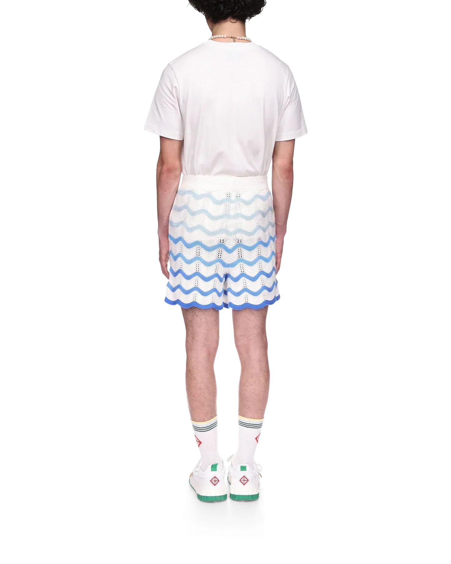 Wavy Gradient Crochet Shorts - CASABL°NCA