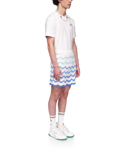 Wavy Gradient Crochet Shorts - CASABL°NCA