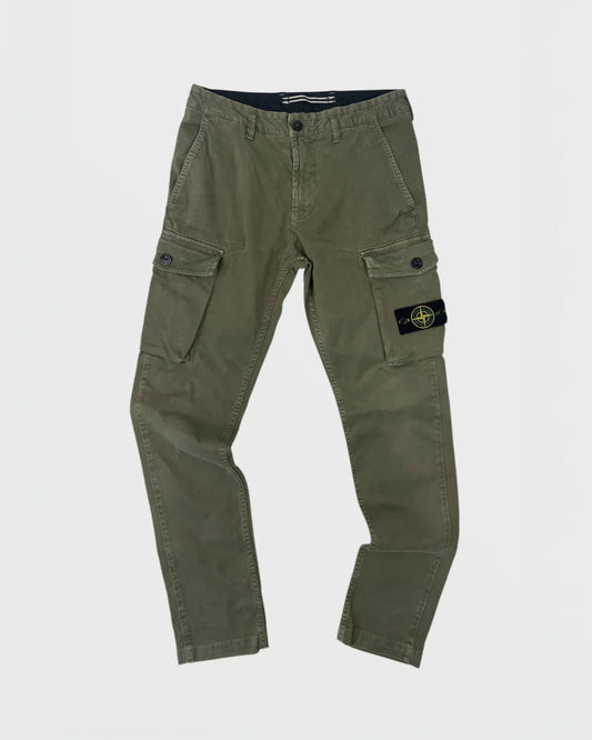 ST°NE ISLAND pantalon cargo - Vert (2)