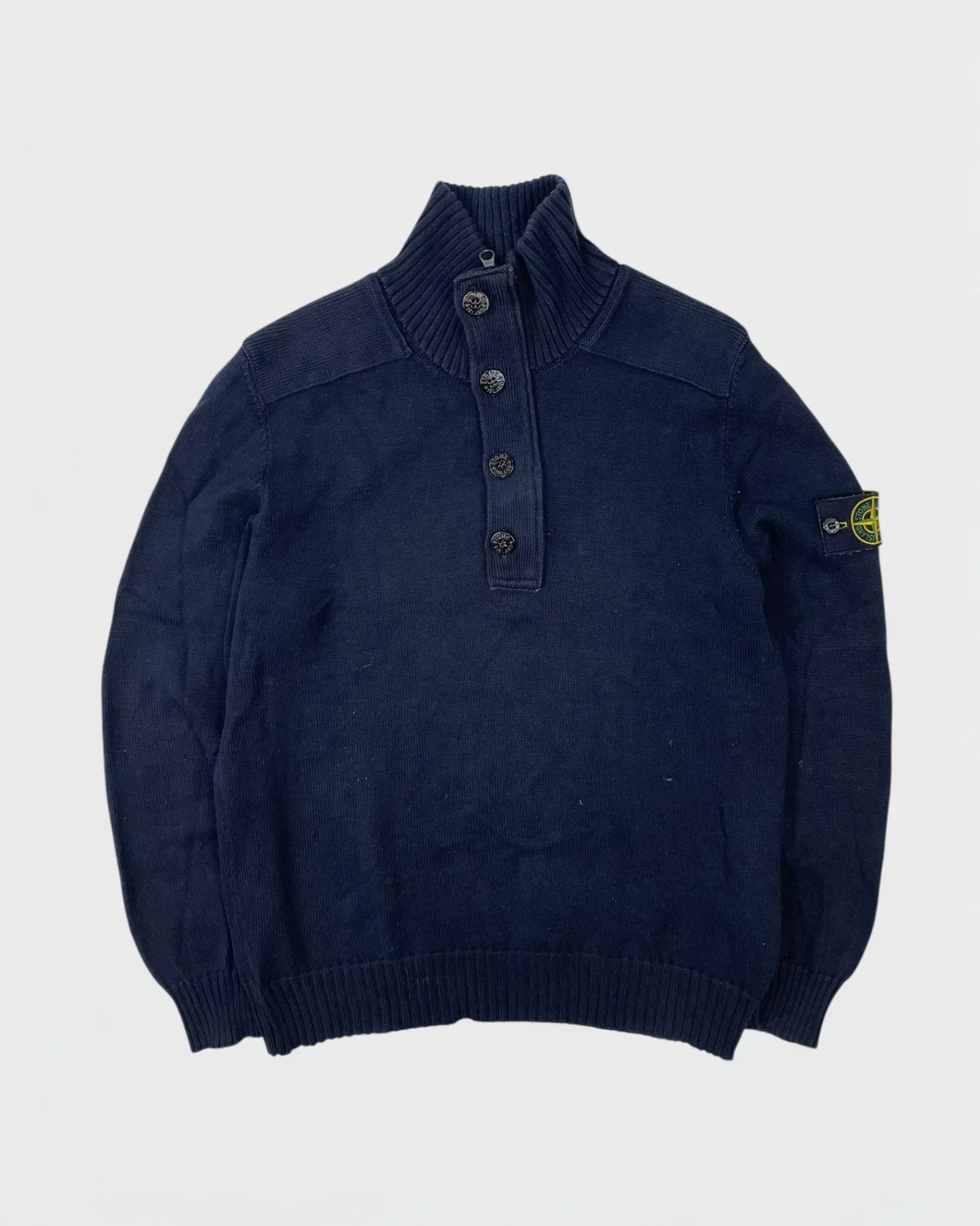 ST°NE ISLAND pull half zip - Marine