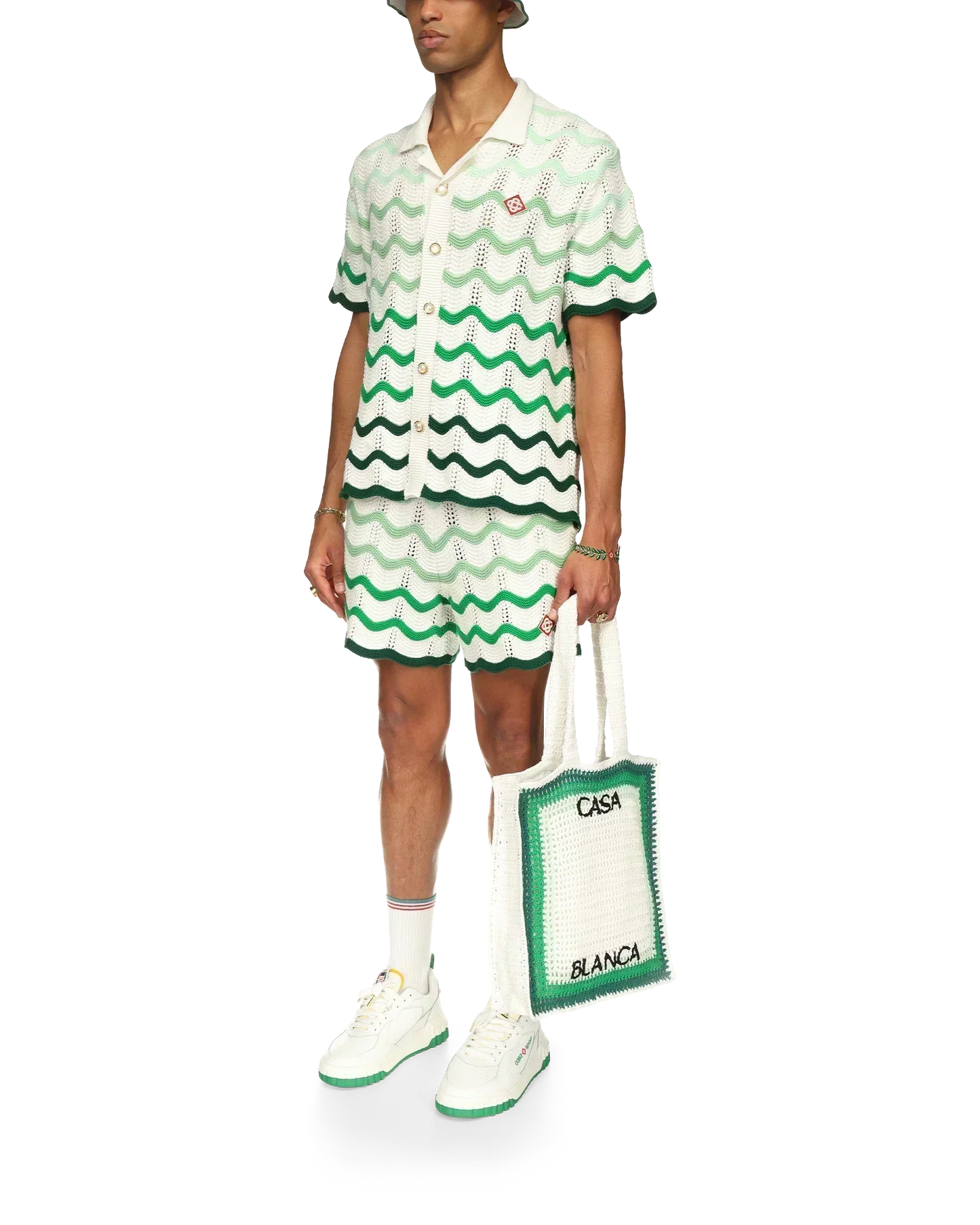 Wavy Gradient Crochet Shorts - CASABL°NCA (2)