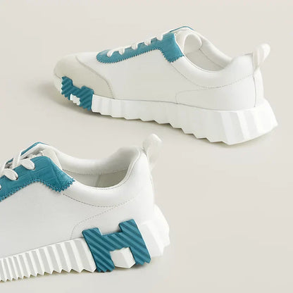 Sneakers HERM°S blanc / bleu minéral