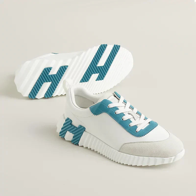 Sneakers HERM°S blanc / bleu minéral