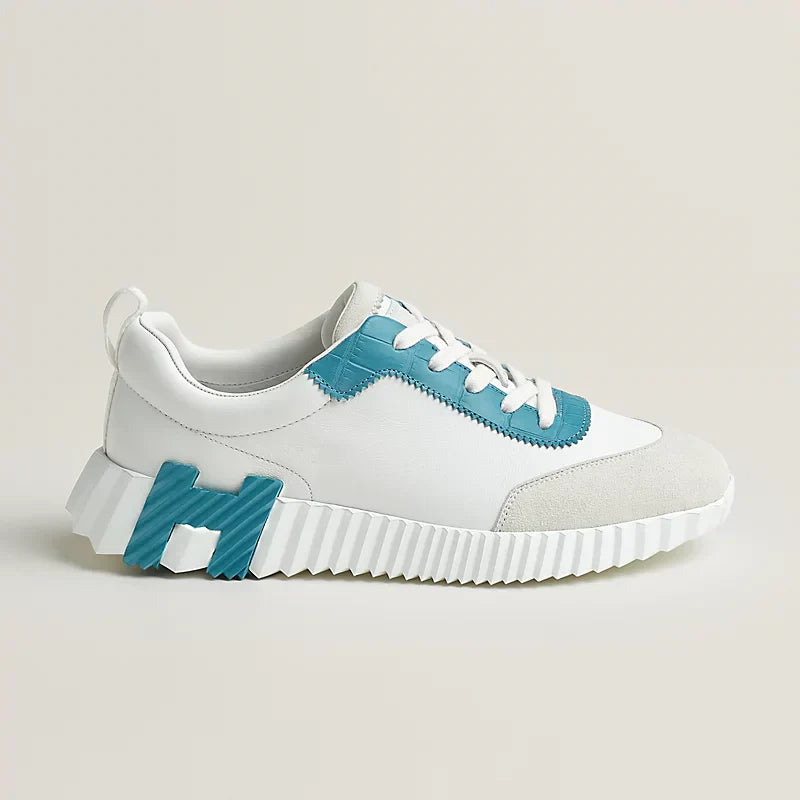 Sneakers HERM°S blanc / bleu minéral