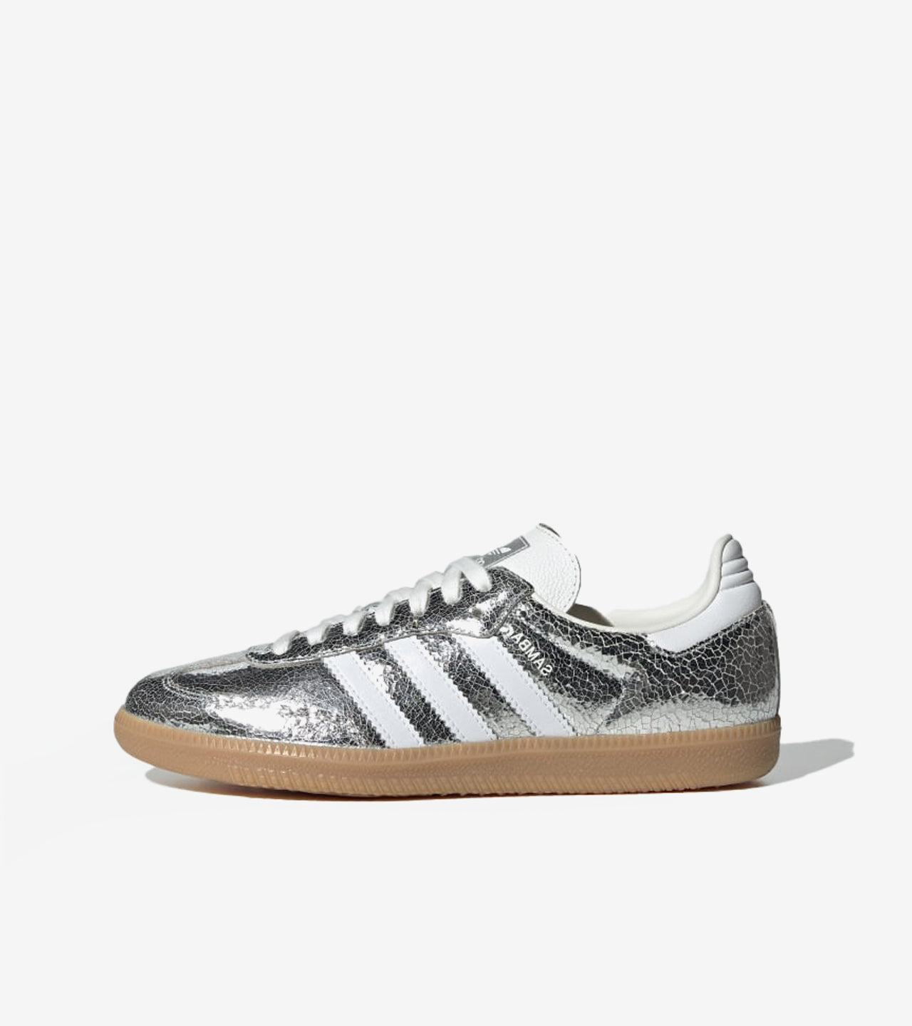 AD°DAS Samba OG Silver Metallic Cracked Leather (Women's)