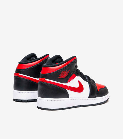 AIR J°RDAN 1 Mid Gym Red Black White