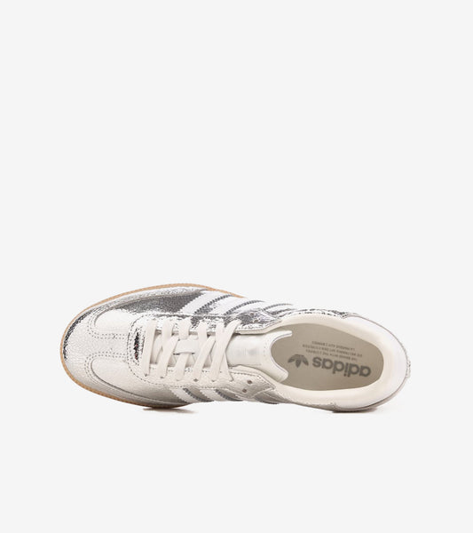 AD°DAS Samba OG Silver Metallic Cracked Leather (Women's)