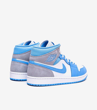 J°RDAN 1 Mid University Blue Grey