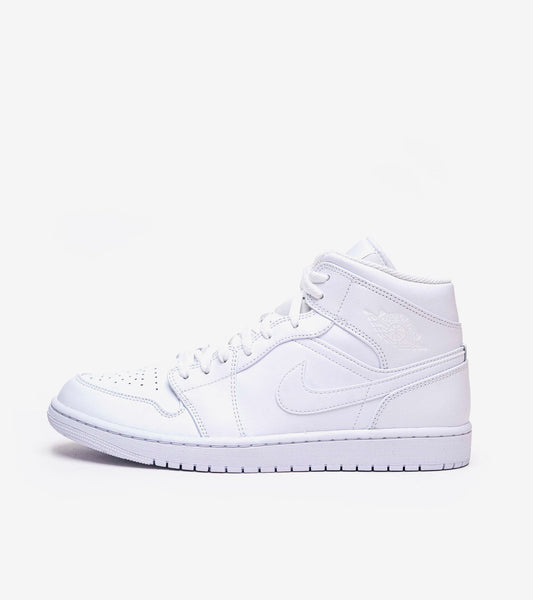 AIR J°RDAN 1 Mid Triple White (2022)