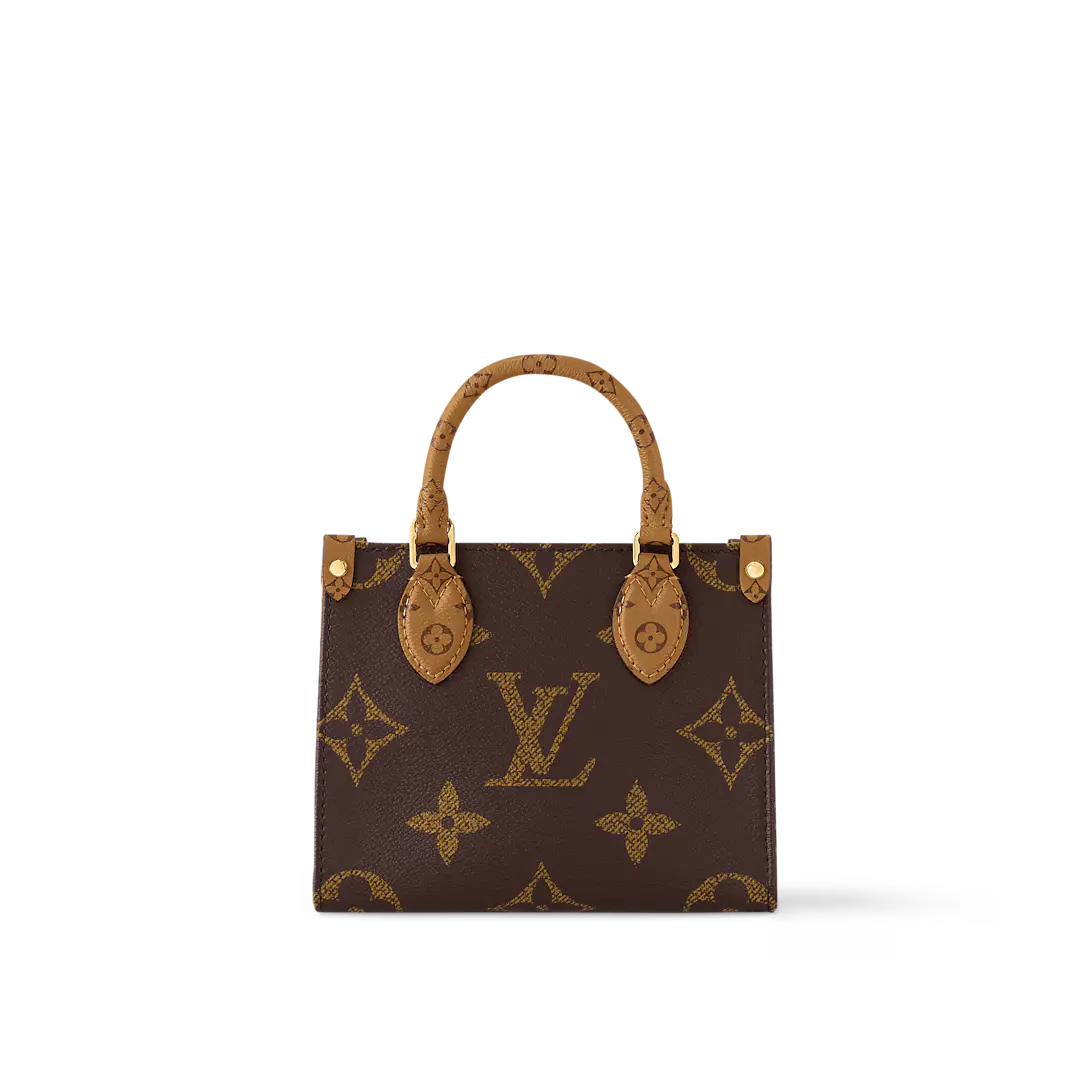L°V - Petit Cabas OnTheGo BB Maron double