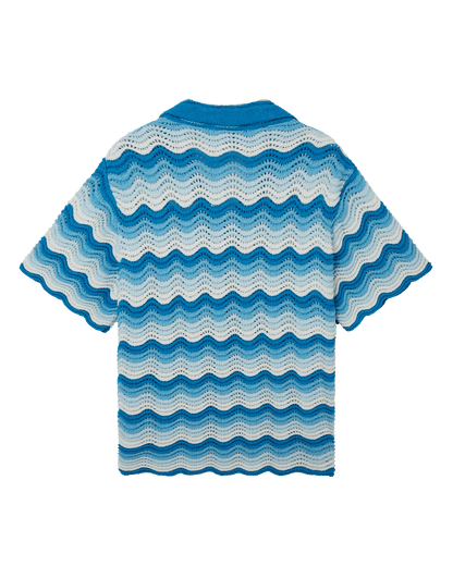 Wavy Gradient Crochet Shirt - CASABL°NCA (3)