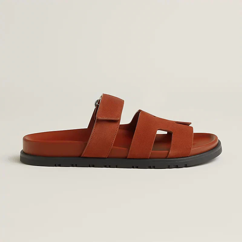 HERM°S - Sandales Chypre Marron muscavado
