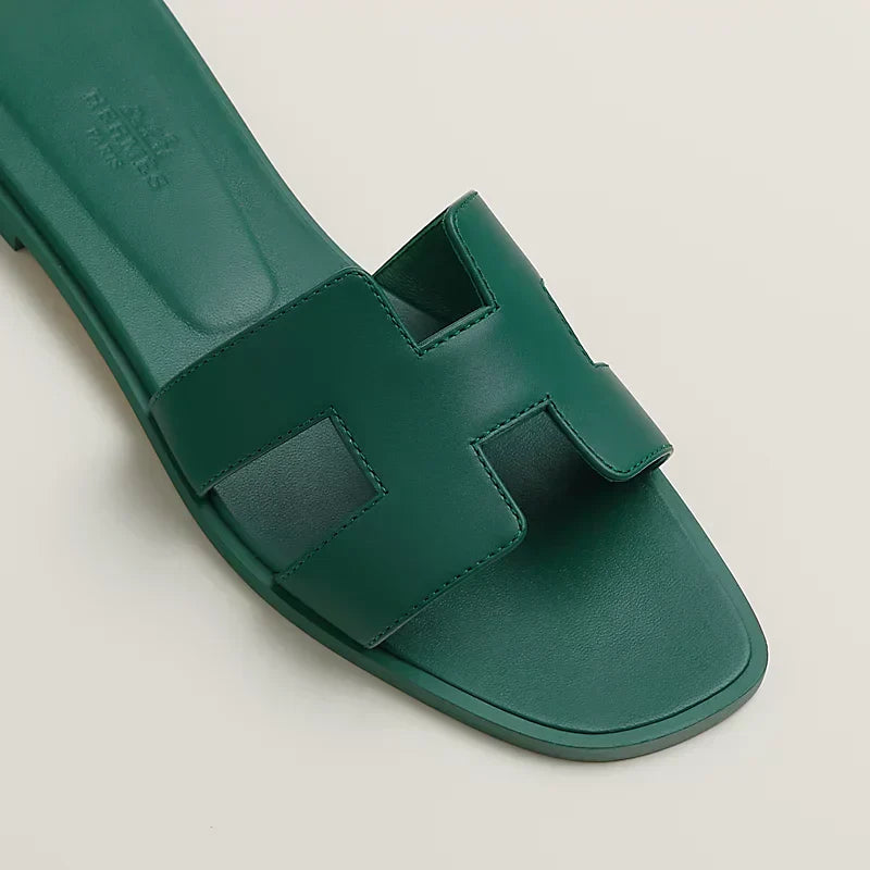 HERM°S - Claquettes Vert viride