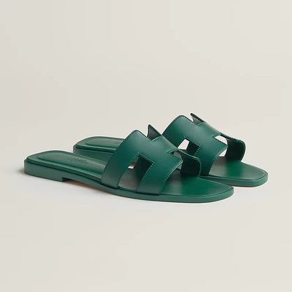 HERM°S - Claquettes Vert viride