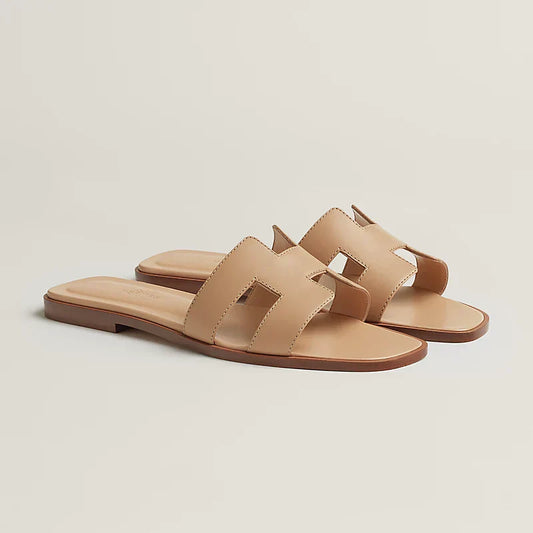 HERM°S - Claquettes  Beige Natura