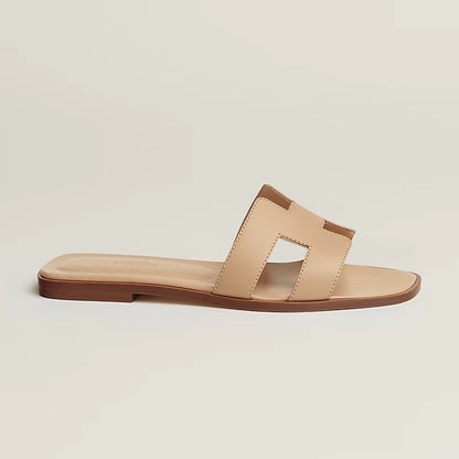 HERM°S - Claquettes  Beige Natura
