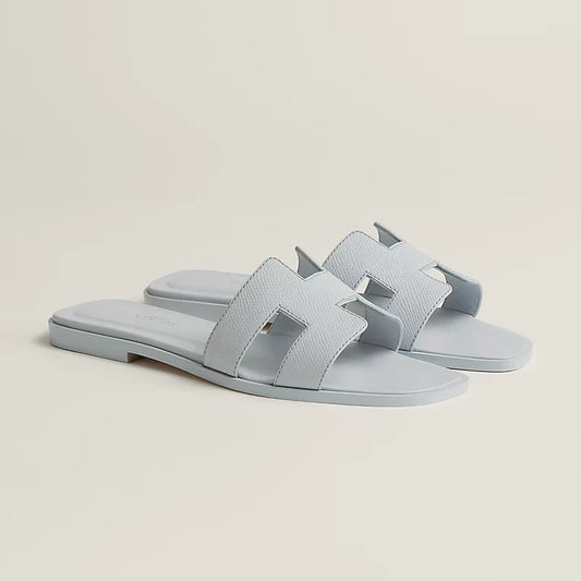 HERM°S - Claquettes Bleu glacier