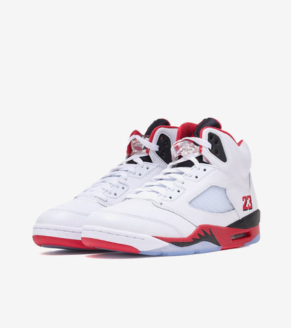 J°RDAN 5 Retro Fire Red Black Tongue