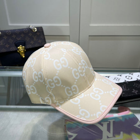 Casquette jumbo blanche/rose